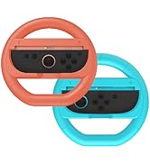 NBCP Racing Steering Wheel 2-Pack for Nintendo Switch 2 Joy-Con – Ergonomic Grip, Compatible with...