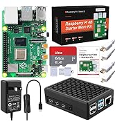 DVOZVO Raspberry Pi 4 8GB Starter Kit, 5V 4A Raspberry Pi 4 Power Supply with ON/Off Switch,Raspb...