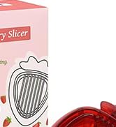 LIFVCNT 2 PCS Strawberry Slicer, Strawberry Fruit Cutter Slicer Kitchen Gadget Set, Kids Egg Slic...