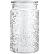 Adodeen 32oz Vintage Glass Jar With Lid, Glass Storage Containers, Airtight Kitchen Storage Conta...