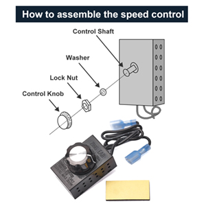variable speed control - rheostat for fireplace blower fan