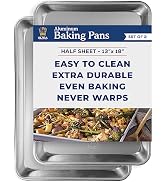 Ultra Cuisine Baking Sheet Set - Baking Pan Set - Cookie Sheet for Baking - Professional Cookie S...