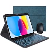 Case Keyboard for 11 inch iPad 11th (A16, 2025) / 10th Generation,Mouse and Detachable Wireless 7...