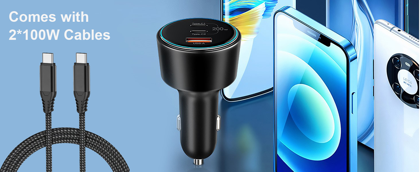with 2 charging cable