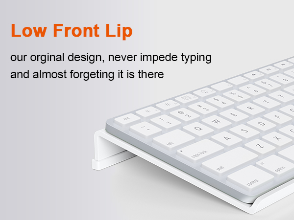 computer keyboard riser with silicone strip