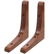 Uonlytech 2pcs Wooden Triangle Brackets Corbels, Floating Shelf Bracket L Shaped Corner Shelves B...