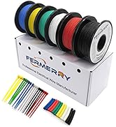 18 AWG Stranded Wire Spool 25ft Each 6 Colors Flexible 18 Gauge Silicone Hook up Wire Kit Electri...