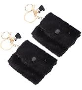 TENDYCOCO 2PCs Mini Coin Purse Mini Id Wallet Leather Zip Card Case Womens Backpack Purse Slim Po...