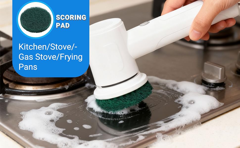 Scoring pad for stain hard to remove
