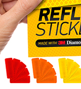 reflective stickers 3m tape mailbox reflectors for helmet vinyl hard hat sticker car decal strips