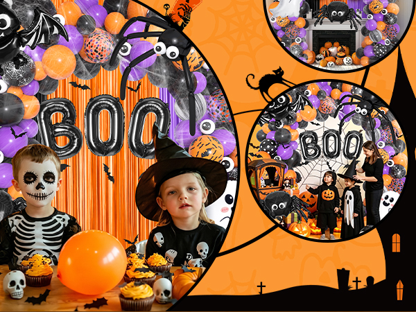 halloween balloon arch