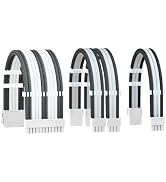 FormulaMod 16AWG PSU Extension Power Supply Cable Kit for GPU/CPU, 24 PIN/(6+2) PIN/(4+4) PIN Cab...