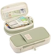 MAMUNU Expandable Pencil case with compartments, Large Capacity Pencil Cases Pencil Bag Pouch Kid...