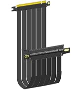 GLOTRENDS PCIe 3.0 X16 GPU Riser Cable Length 400mm, Female 180 Degree Angle, Compatible with Gen...
