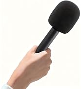 Universal Handheld Microphone Adapter With Foam Windscreen For Compact Wireless Lav Mics Lightwei...