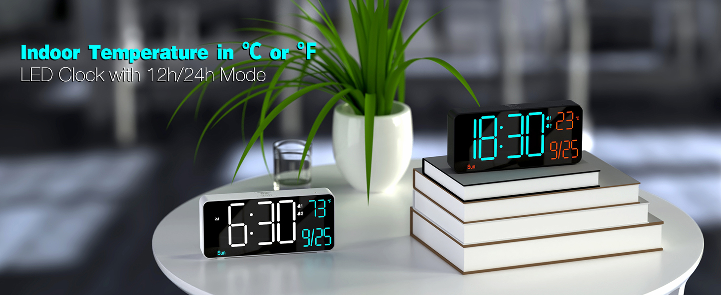6.7in digital clock