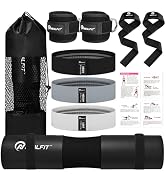 NEALFIT Barbell Pad Set for Squat & Hip Thrust - Extra Thick High Density Neck & Shoulder Support...