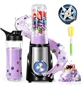MIAOKE 2026 Upgrade 600 ML Smoothie Blender,32,000 RPM Smoothie Blender, 10s Juicing, fro Ice Cru...