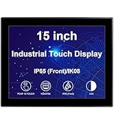 VSDISPLAY 15 Inch 1024x768 Touchscreen Monitor Capacitive 10 Point Touch LCD Display Waterproof D...