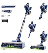 Shieal Cordless Stick Vacuum Cleaner - Rechargeable,40Kpa Powerful Suction Vacuum for Home,45Mins...