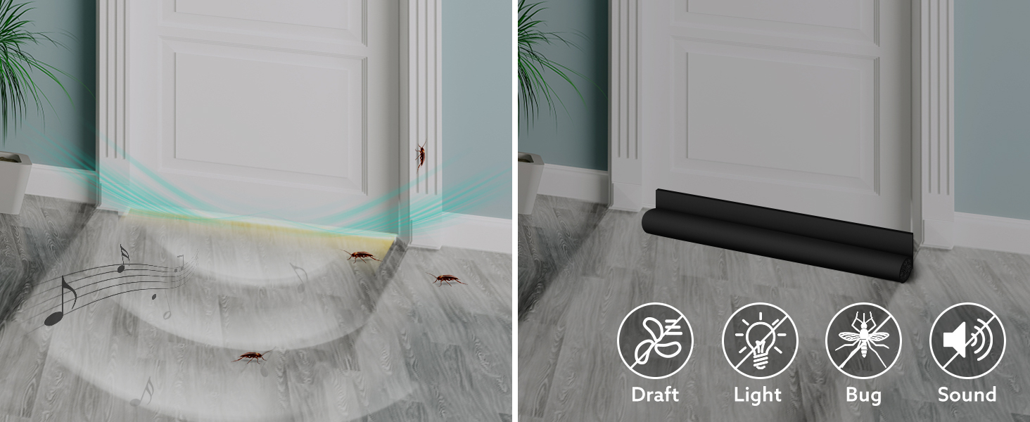 Door draft stopper