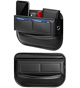 Yewltvep 2 Pack Universal Fit Car Gap Filler, Premium Leather Front Seat Gap Filler Organizer Cen...