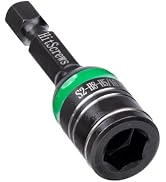 HitScrews 5/16"& 8mm Impact Nut Driver Bit 2 Inch Spring Clip Nut Setter | S2 Steel Non Magnetic ...