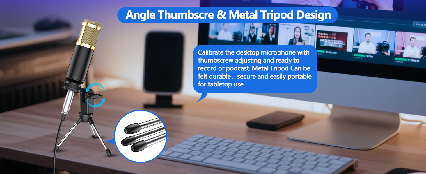 Adjustable Tripod Microphone