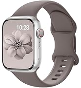 Sport Silicone Band Compatible with Apple Watch Bands 40mm 38mm 41mm 44mm 45mm 42mm 49mm Women Me...