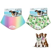 ALL FOR PAWS Cooling Bandana for Dogs, 2 Pack Dog Cooling Neck Wrap, Ice Dog Bandanas for Large D...