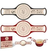 Silicone Bread Sling for Dutch Oven, 2 PCS Non-Stick Reusable Bread Baking Mats with Long Handles...