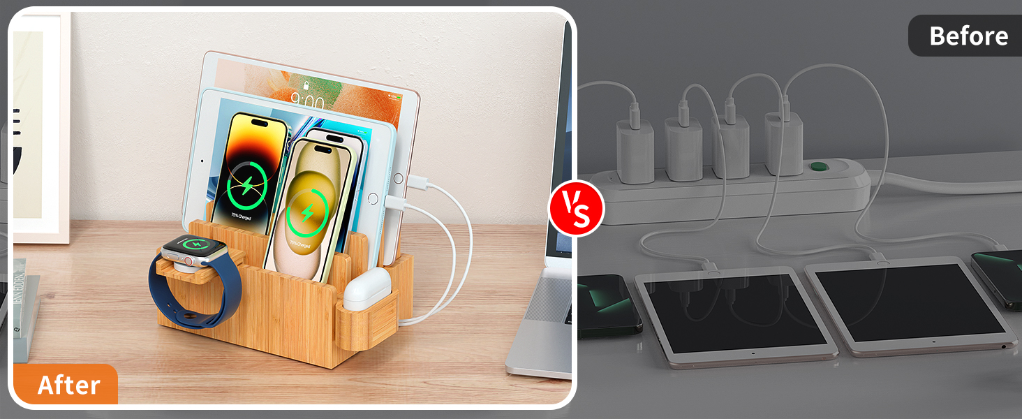 Bamboo Charging Dock