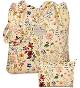 Miss Adola Aesthetic 2 Pack Corduroy Tote Bag - with Makeup Pouch Bag for Women Reusable Grocery ...