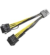 GinTai Graphics Card Power Cable 030-0571-000 CPU 8 (Pin) Male to Dual PCIe 8 P-in Female Adapter...