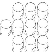 MFL. Stage Lights Safety Cables 110 lb Load Duty 31.5'' Stainless Steel Security Rope for Party L...