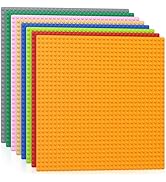 Vdealen 8 Pack Classic Baseplates 10" x 10" Large Building Plates for Building Bricks, Compatible...