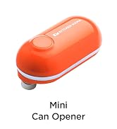 Kitchen Mama Mini Electric Can Opener Smooth Edge: Open Cans with A Simple Press of Button