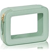 Prite Clear Makeup Bag Cosmetic Organizer Case Waterproof Travel Toiletry Bag Skincare Pouch with...