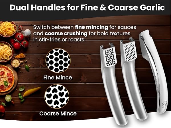 Dual Handles for your mincing needs