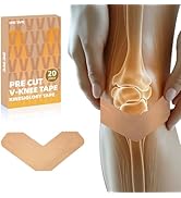 Kinesiology Tape – Waterproof and Hypoallergenic Athletic Tape for Muscle Support, Knee, Shoulder...