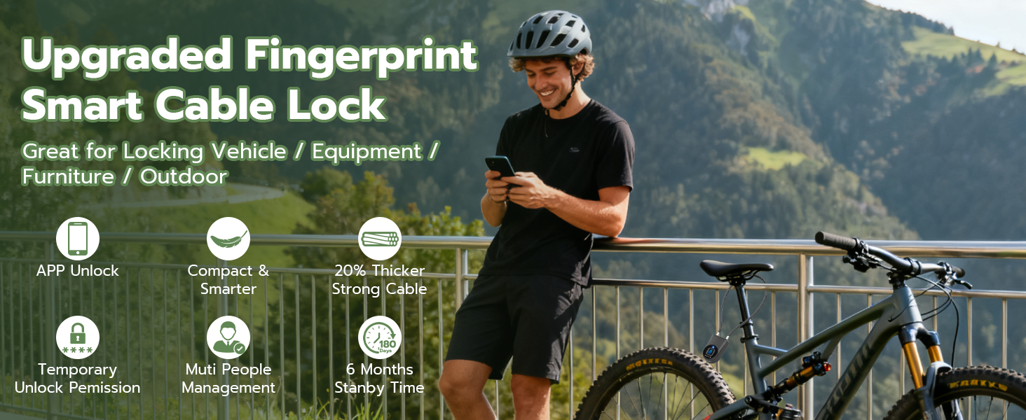new upgraded smart cable lock
