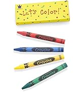 CrayonKing 50 Sets of 4-Packs in Box (200 total bulk Crayons) Restaurants, Party Favors, Birthday...