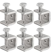 Foxwake Mini C Clamps Stainless Steel 0.83 Inch for Working, Heavy Duty Small U Clamps for Metal ...