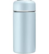 Mini 7 oz Stainless Steel Insulated Vacuum Water Bottle, Cute Small Thermoses, Flask, Leak Proof,...