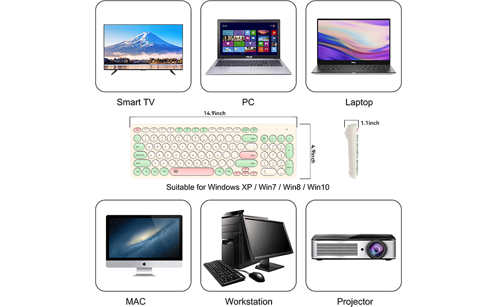 Wireless Keyboard and Mouse Combo