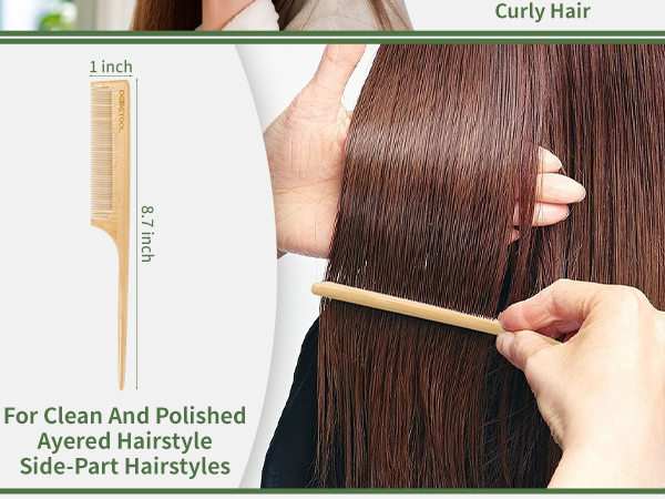bamboo hair comb set