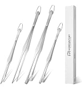 Homfuntory Galaxy Grip Series 4-Piece Tweezer Tongs Set, 10