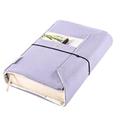 Aplufine Canvas Book Covers, Washable Book Protector, Jumbo Book Cover for Paperback Novels, Adju...