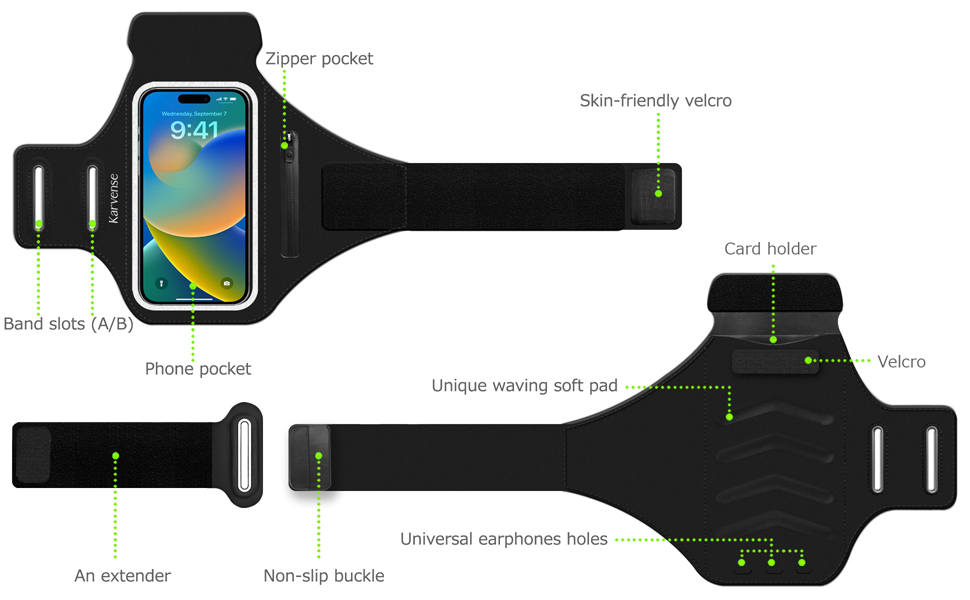 Phone holder for running