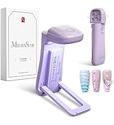 MELODYSUSIE Mini Cordless UV Nail Lamp with Foldable, Standable 2-in-1 Design for Lighting & Curi...